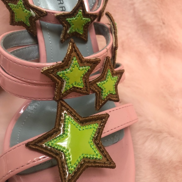 Chiara Ferragni RARE Pink Star strappy Heel Sandal - Picture 4 of 8